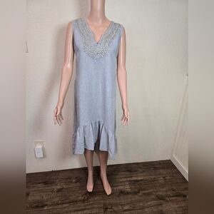 CARLA CONTI  Dress size Medium made ITALY Sleeveless 💯 %linen